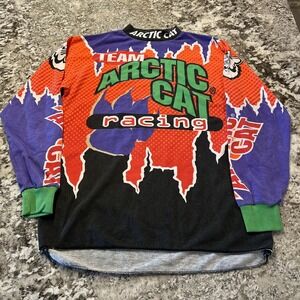 Vintage‎ Team Arctic Cat Racing Shirt Mens medium 1990s Long Sleeve